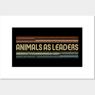 Animals As Leaders Retro Lines Posters and Art